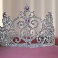 My First Icing Tiara This is my first attempt at making an icing tiara. I am very happy with the result. A small piece did break off, but I 'glued' it...
