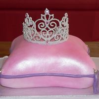 My Daughter's Birthday Cake This is my 5th attempt at a fondant covered cake. I think I'm slowly getting the hang of this. This is my first attempt at piping an...