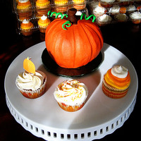 Pumpkin Cake Small pumpkin 'smash cake'....Pumpkin spice cupcakes w/ cream cheese buttercream....French Vanilla 'candy corn' with...
