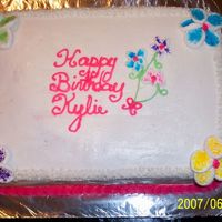 Birthday Cake The flowers are made of sliced marshmallows!