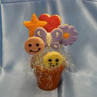 First Cookie Bouquet This is my first attempt at a cookie bouquet.Used the NFSC Recipe