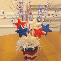 Stars Second attempt at cookie bouquets.