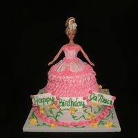 Doll Cake Doll cake done in buttercream