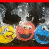 Monster Cookies Cookies for a Sesame street theem birthday party