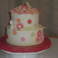 Butterflies & Flowers Birthday BC with fondant accents