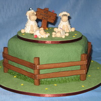 Welcome Home Sheep Cake A welcome home cake for an old friend who loves sheep! She and her husband have twins- a boy and a girl, so wanted to make her whole family...