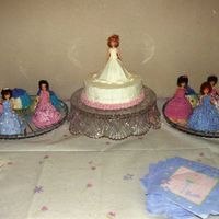 Large And Small Princess Cakes please don't rip me to shreds! I know they are sloppy, but it was before I discovered wilton class buttercream. yes, this was made...