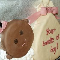 Stork Baby Shower Cake I saw a version of this in the wilton yearbook. I used a heart pan and round pan to make mine. It is covered in candy clay(melted candy...