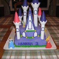 Disney Princess Cake.... Aside from the writing on the front, I was pretty happy with this cake...