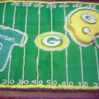Green Bay Packers I did this cake for a 10 yrs old who loves the Green Bay Packers.