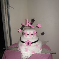 Sweet 16 Cake This is the 1st cake that I have made for someone other than my own kids and really only my second decorated cake. I just started taking...