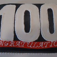 100Th Client This cake was for some friends that just got their 100th client. Congrats!!