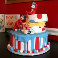 Thing 1 Thing 2 This cake was for a friend's baby shower (twins....of course!) it is all BC (sugarshack) with fondant accents. The figures are all...