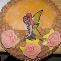 Fairy Cake My neightbour ask me to come visit and bring some cake with me. So, i did this. Picture is painted on marzipan. This is third cake that i&#...