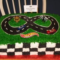 Racetrack Birthday This was done for my litte boy's 6th birthday...he loves cars!!