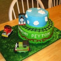 Thomas The Train This was done for a friend's little boy's 4th birthday...thanks to CC for the inspiration!! He loved it!!