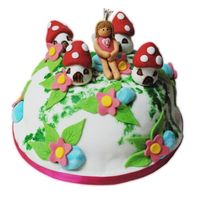 Fairy And Toad Stools Long time I don't share my cakes so uploading a big bunch now. Thanks to everyone who shares !!!