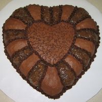 Chocolate Heart I made this cake for my mom's birthday last year. She and I both love the coconut pecan filling and I was just going to use it to fill...