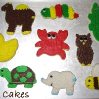 Animal Cookies Made these cookies for fun. They are decorated with buttercream using different techniques. Thanks for looking! :)