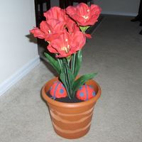 Ladybug Birthday Cake This was my daughters 1st birthday cake! The pot, and the flowers are not edible!!! They flowers are fake, and the pot is plastic. The...