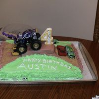 Monster Truck I made this cake for my son's 4th Birthday.