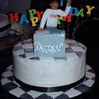 Dj Birthday First try at a black and white checkered floor pattern for the dance floor. I was pretty pleased with the turntables though.