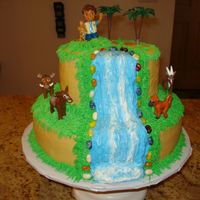 Diego Waterfall Cake Diego Waterfall cake. Got the idea from a couple of cakes on cake central.