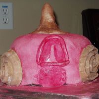 Cinderella's Carriage I did this for my daughter's third birthday. Two bundt cakes to form pumpkin, devils food pumpkin cake, chocolate buttercream, mmf...