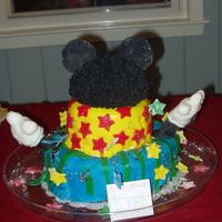 Mickey Mouse Clubhouse This was my first tiered cake and my first fondant cake. My little girl wanted a "Hot-Dog" cake so, I did my very best. I really...