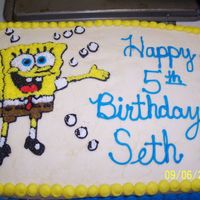 Spongebob This was a cake that I did for my husband's co-worker. It was the first cake I had done in a long time but it gave me the "itch&...