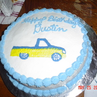 Tricked Out Truck Birthday Cake I did this one for a friend of mine who is constantly re-painting and customizing his truck. This was the latest paint scheme he had done...