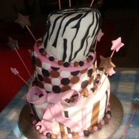 Topsy-Turvy Cake For Paulina This was made for a 15 yr. old girl celebrating her Quinceanera. This was a fun cake to do, but a lot of work!