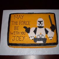 Star Wars Clone Trooper Birthday Cake 