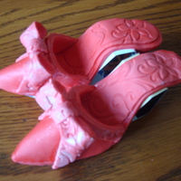 Birthday Cake Birthday cake with fondant shoes and lipstick.