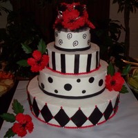 Prom Cake I made this cake for a dance prom Party at chuch, it was bc with mmf accents, I still have lost of work on getting my bc smooth. Poppy...