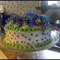 Breeann's 21St Birthday Cake I whipped up this cake using Breeze's favorite colors (blue, green, purple) as my inspiration! I thought it was just a fun looking...