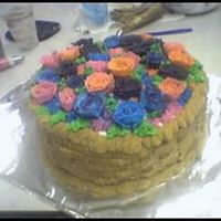 Final Class Cake I took a short basic decorating class, and this was my final project! I frosted the cake to look like a basket and FILLED it with roses!!...