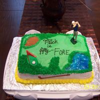 Golf marble cake with buttercream dream frosting