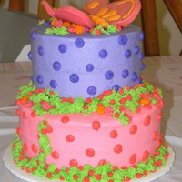 Butterfly Baby Shower Cake Made this cake for my sister's baby shower.