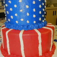 Patriotic Parade Cake Made this for dauther's school for a Patriotic day parade. They were pleased, but now she wants more cakes!
