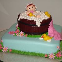 Sweet Bubble Bath This is a caramel cakes all made of fondant.