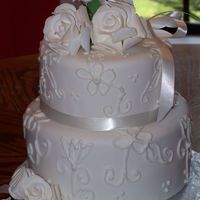 Finally! Smooth Fondant This is me practicing how to make my fondant smooth after studying sharons dvd! The top is a dummy cake, but the bottom is a coconut citrus...