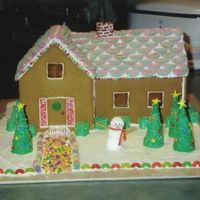 My Very First Gingerbread House Made christmas 2005. My very first gingerbread house. (gingerbread was made from scratch)