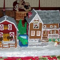 My Second Gingerbreadhouse The second gingerbread house I ever made (christmas 2006). I decided to go with a country theme and it ended up being a whole farm. I am...