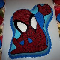 Spiderman Cake Spiderman must be very popular this year. I have seen several variations of spiderman cakes on here and as soon as a friend saw this one...