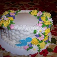 Wilton Course 2 Final Cake My final cake from course 2. I did have another bird on there but the cake slid on the way home and it got messed up. I still need to work...