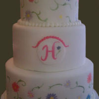 Daisy Themed Baby Shower With Monogram 
