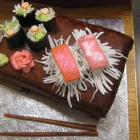 Sushi Cake from Confetti cake book