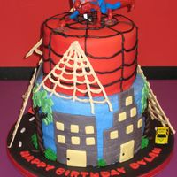 Spiderman Cake My own version of a spiderman cake