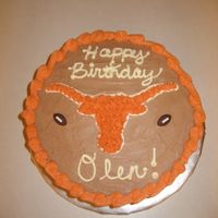 Texas Longhorn BC icing.